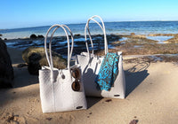 Bags from Recycled Plastic (White-BlodRed / BlodRed)
