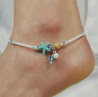 Anklet Beach Style with Water Pearl