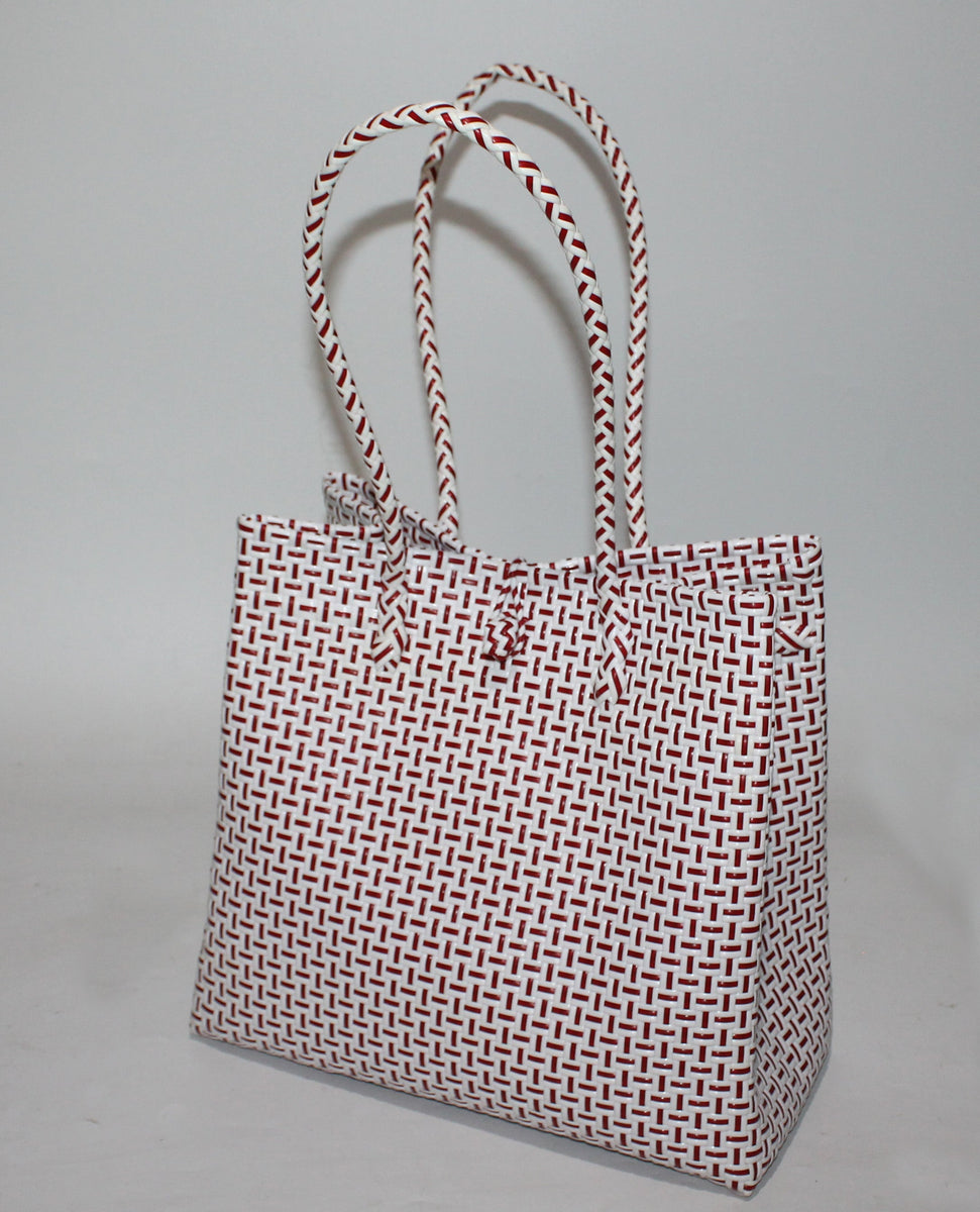 Bags from Recycled Plastic (Red / White) – IndoExport