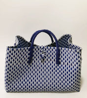 Bags from Recycled Plastic (Blue / White-Blue)
