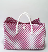 Bags from Recycled Plastic (Pink-White / White)
