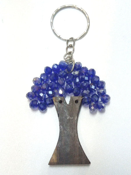 Chrystal tree key ring