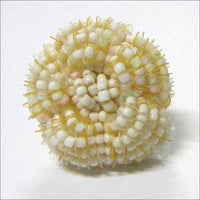 Beads Napkin Rings with Flower Motif (set of 4 pcs)