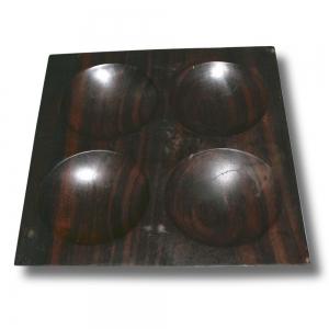 Plate Square 4 Holes (Rosewood)
