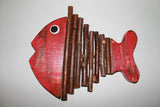 Wood Fish (Open mouth, Round Tale)