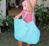 Summer Bag, Sarong or Leather Strap Bag