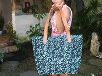 Summer Bag, Sarong or Leather Strap Bag