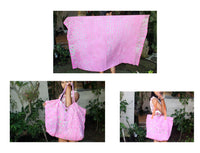 Summer Bag, Sarong or Leather Strap Bag