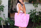 Summer Bag, Sarong or Leather Strap Bag