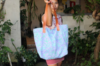 Summer Bag, Sarong or Leather Strap Bag