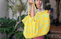 Summer Bag, Sarong or Leather Strap Bag