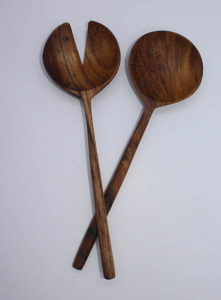 Salad Set with Round Grab (Teak)