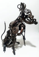 Sitting Dog from Iron Motorbike Parts