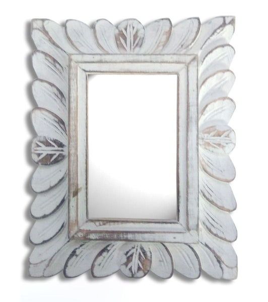 Rectangular Wooden carved mirror