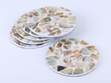 Round coaster set of 6