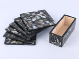 Square coaster with box set of 6