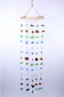 Hanging sea glass long size