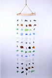 Hanging sea glass long size