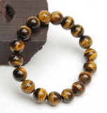 Bracelet from Tiger Agate Stone, Elastic