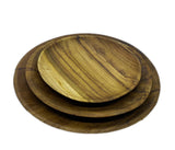 Natural Shape Plate USEP (Teak)