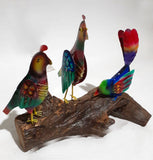 Bird Party on Wood