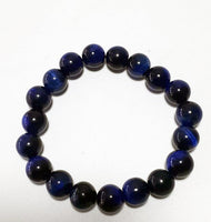 Bracelet from Blue Sea Lapis River Stone, Elastic