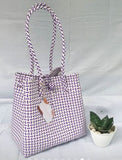 Bags from Recycled Plastic (Purple / White)