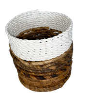 Basket Woven Natural Water Hyacinth (set of 3)