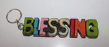 Wooden Key Rings "BLESSING"