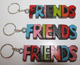 Wooden Key Rings "FRIENDS"