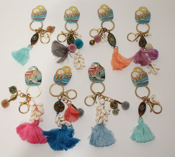 Key Rings in multi colors (pack of 10)