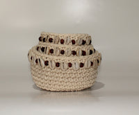 Knitting Cotton Basket (set of 3)