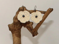 Flower Earrings in cotton