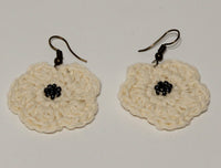 Flower Earrings in cotton