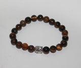 Tiger Eye Bracelet Elastic with Buddha