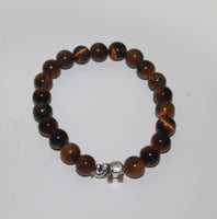 Tiger Eye Bracelet Elastic with Elephant