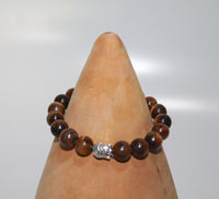 Tiger Eye Bracelet Elastic with Buddha