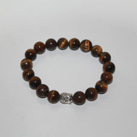 Tiger Eye Bracelet Elastic with Buddha