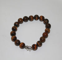 Tiger Eye Bracelet Elastic with Elephant