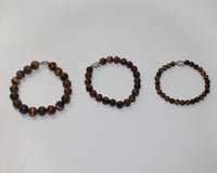 Tiger Eye Bracelet Elastic with Elephant