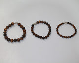 Tiger Eye Bracelet Elastic with Elephant