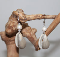 Earrings from Shell with Pearl in 5 variants