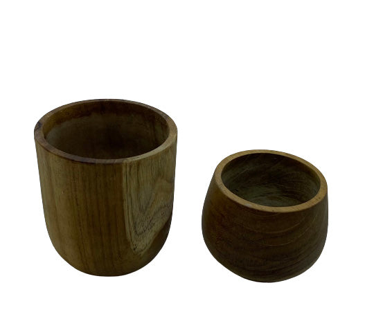 Cups from Teak Wood