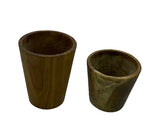 Cups from Teak Wood