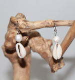 Earrings from Shell with Pearl in 5 variants