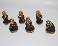 Buddha Monk Lotus in set of 6