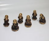 Buddha Monk Lotus in set of 6