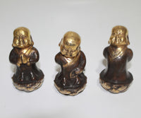 Buddha Monk Lotus in set of 6