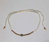 Anklet Single Stone With Metal and Beads