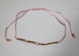 Anklet Single Stone With Metal and Beads